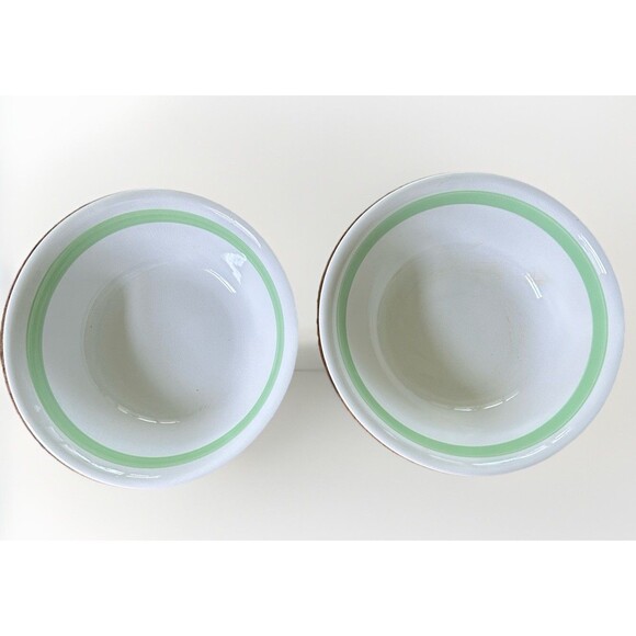 2 Westwood Finest Ironstone Ovenware Serving Bowl Green Japan 7" in Vintage - Picture 1 of 5